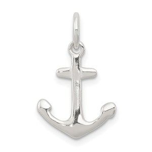925 Sterling Silver Nautical Anchor Mini Small Necklace Charm Pendant, Unisex